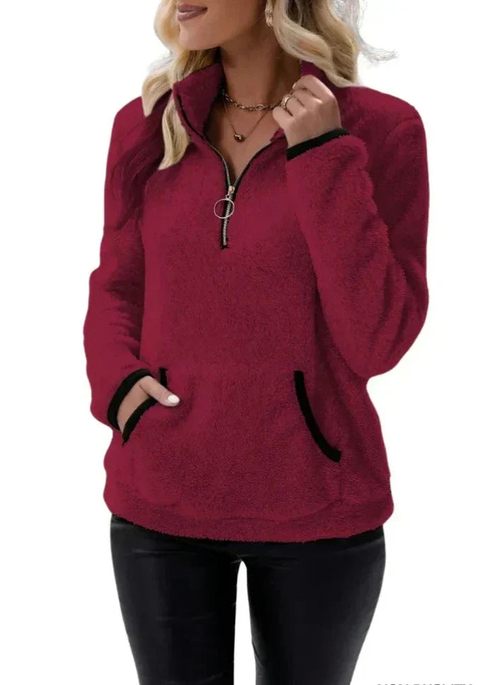 Tatiana Cozy Sherpa Pullover