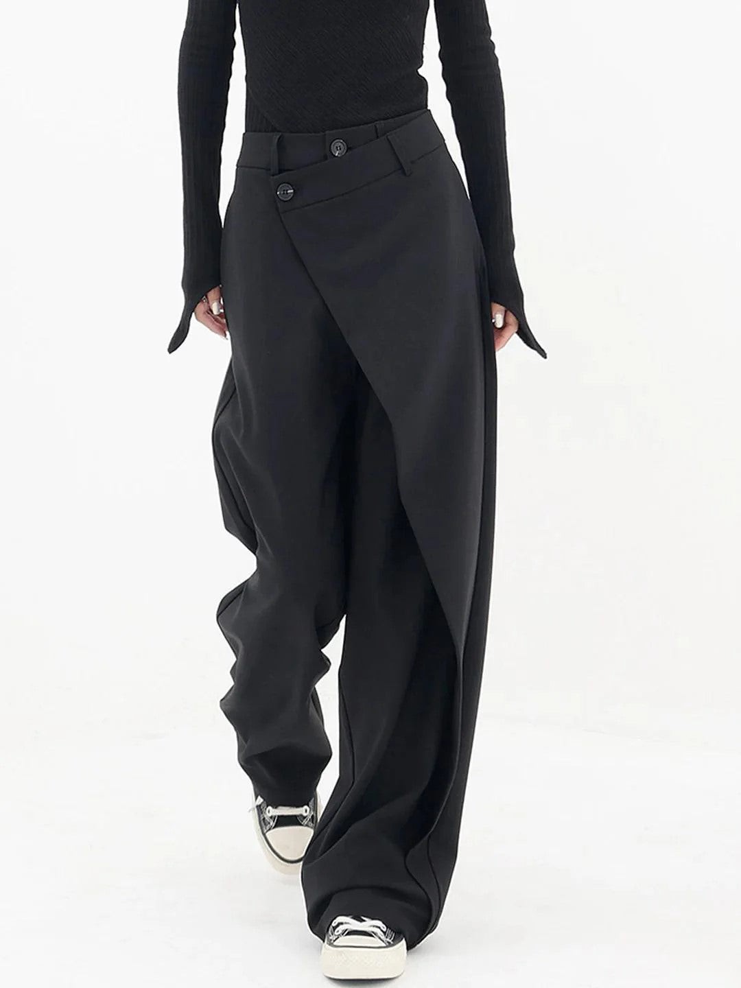 Clarie – Avant-Garde High-Waist Trousers