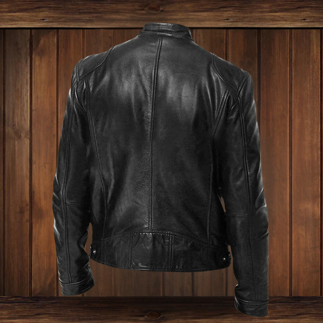 Alex – Premium Leather Biker Jacket with Classic Design