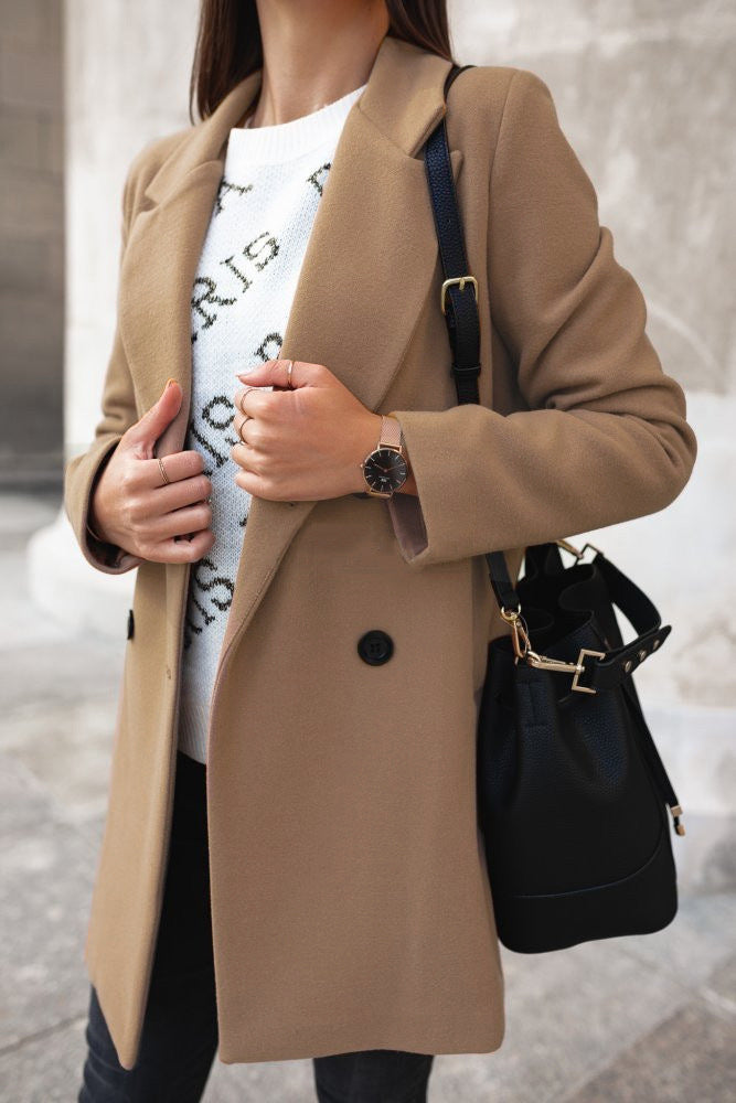 Aura Elegant Lapel Coat