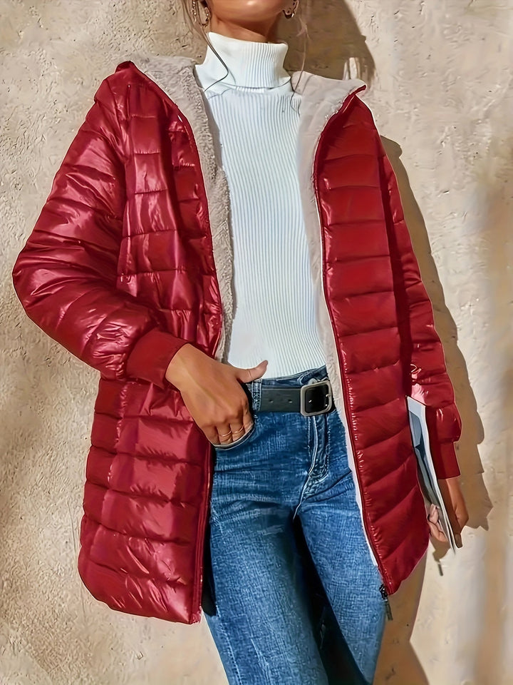 Fleur Noir Casual Puffer Jacket