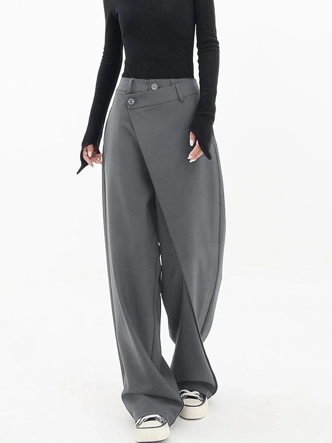 Clarie – Avant-Garde High-Waist Trousers