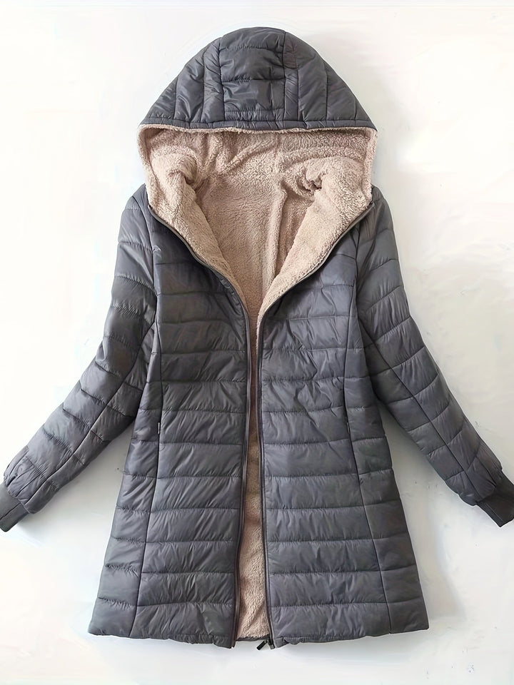 Fleur Noir Casual Puffer Jacket