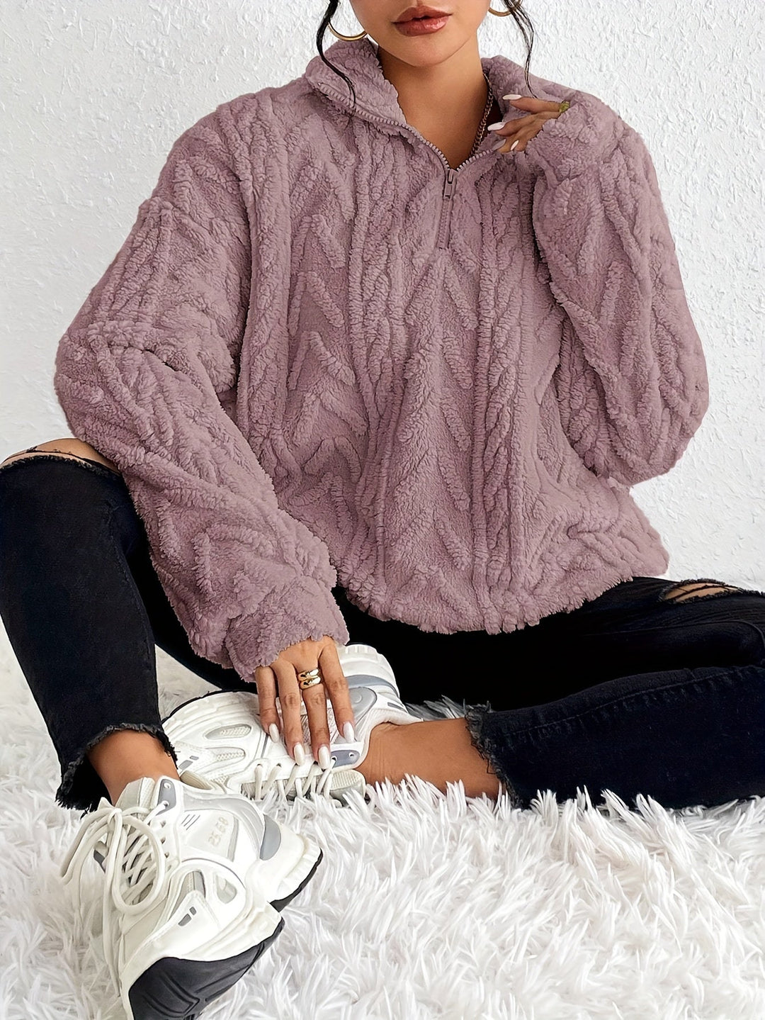 Camilla Elegant Fleece Sweater