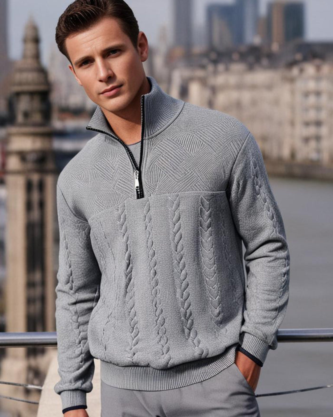 Harrington Sweater – Modern Comfort.