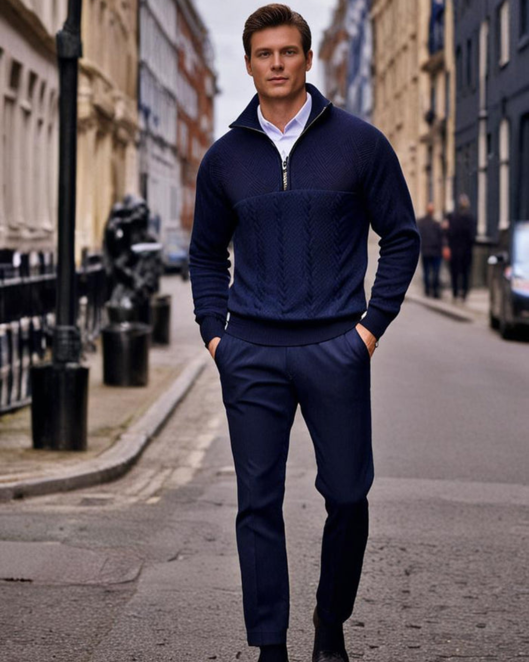 Harrington Sweater – Modern Comfort.