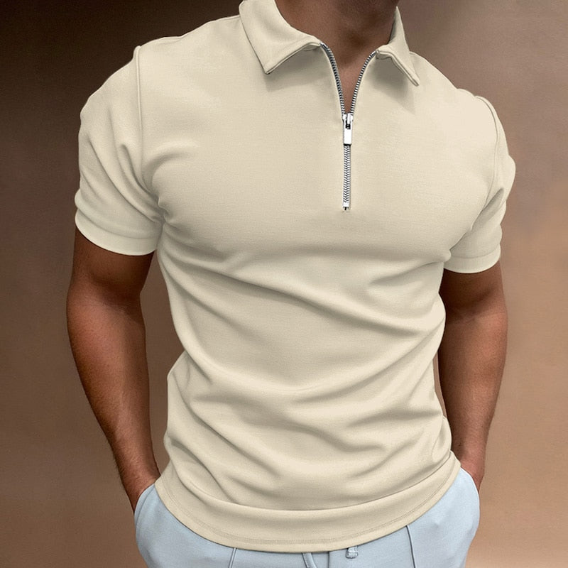 Château - Zip-Up Polo Shirt