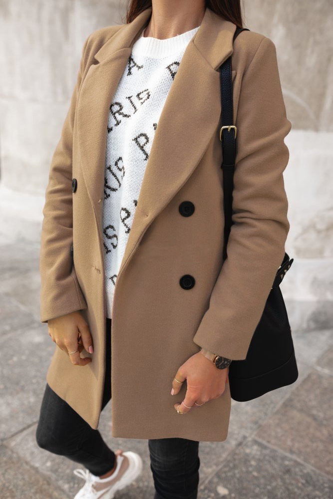 Aura Elegant Lapel Coat