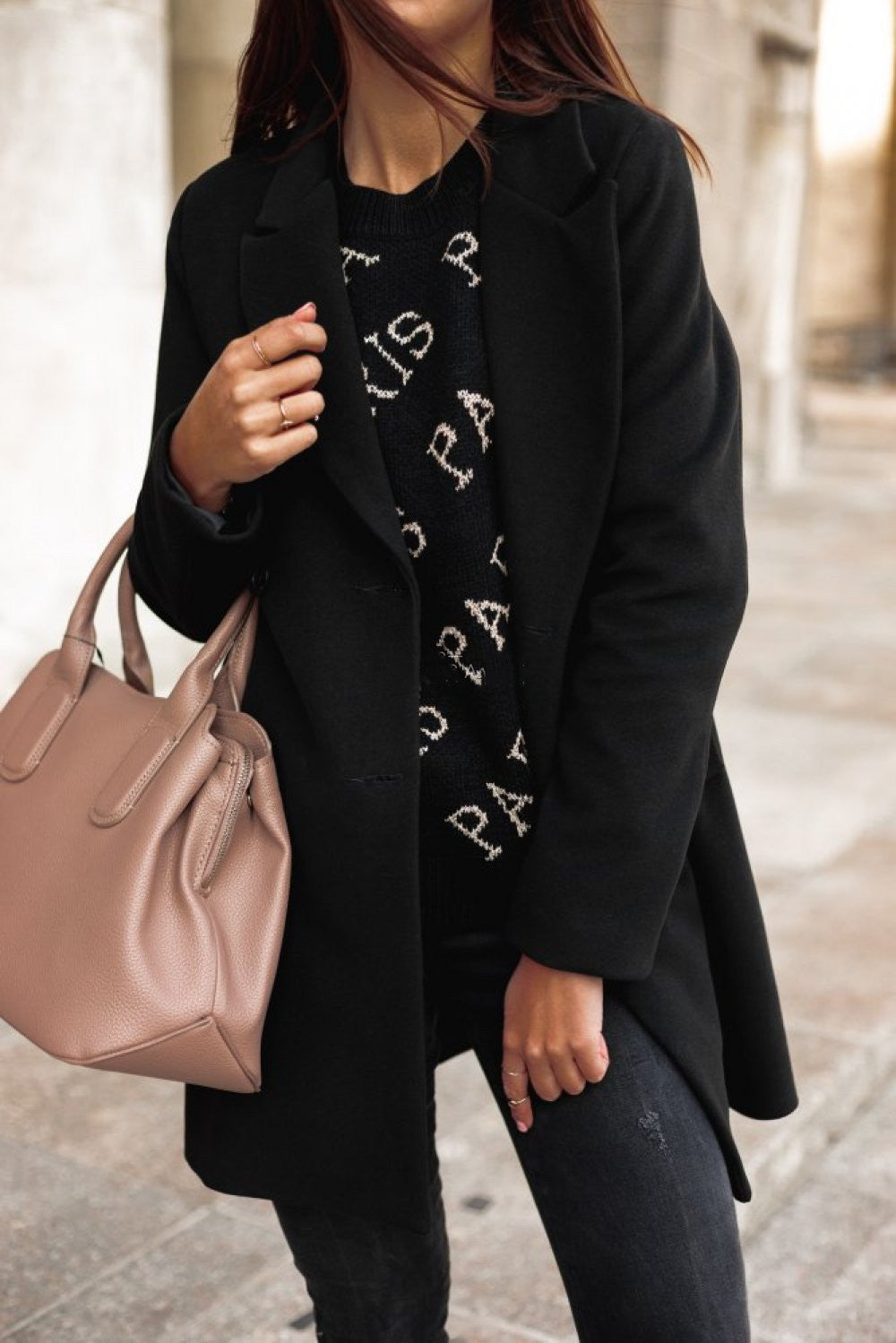 Aura Elegant Lapel Coat