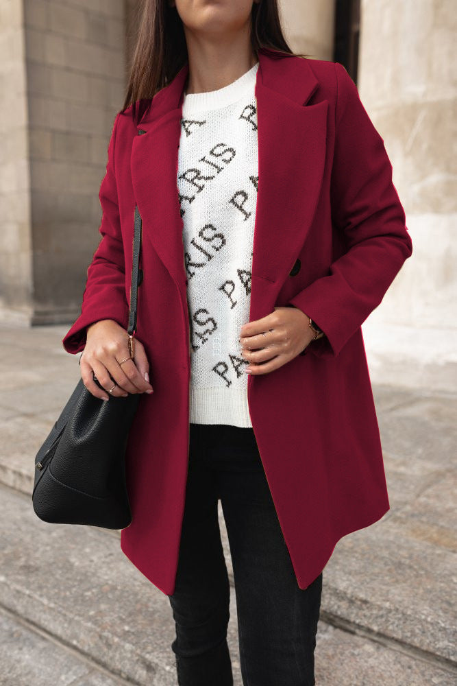 Aura Elegant Lapel Coat