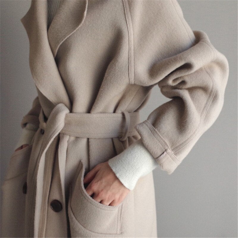 Theresia - Women's Wool Trench Coat