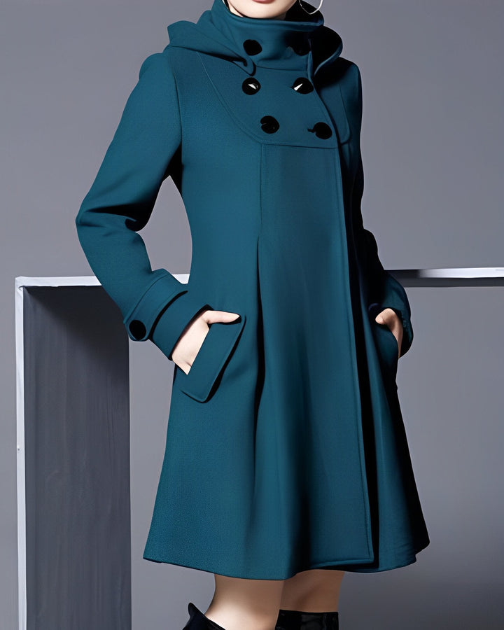 Lykke | Hooded Scarf Coat Dress