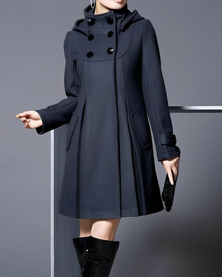 Lykke | Hooded Scarf Coat Dress