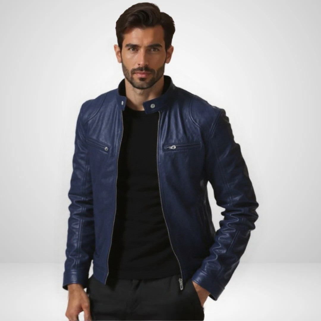 Alex – Premium Leather Biker Jacket with Classic Design