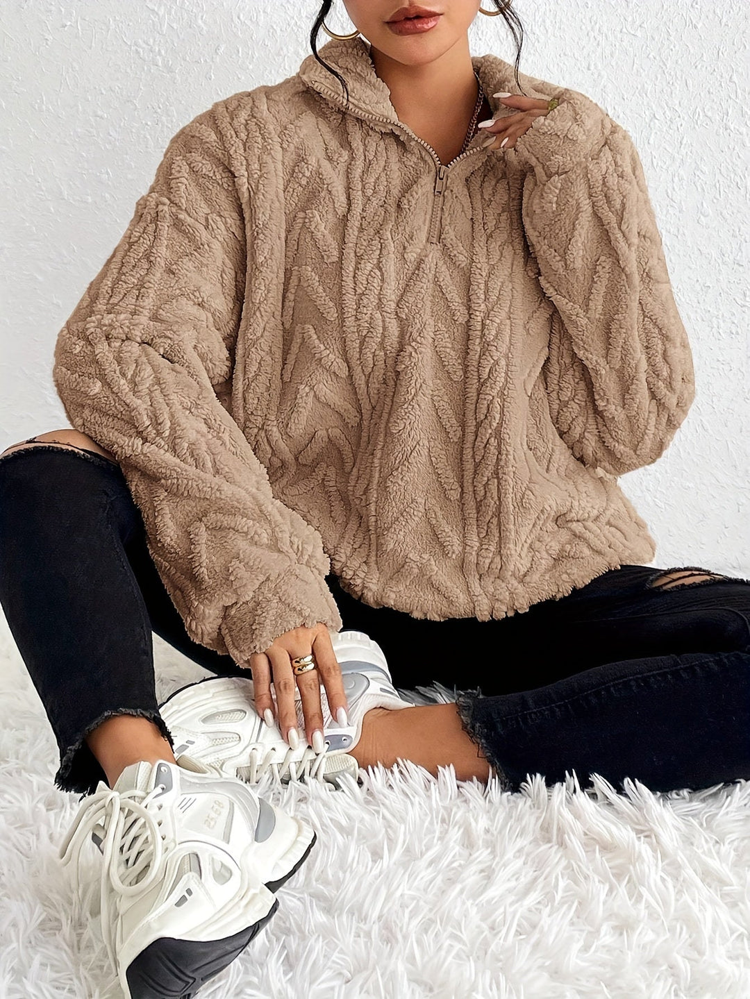 Camilla Elegant Fleece Sweater