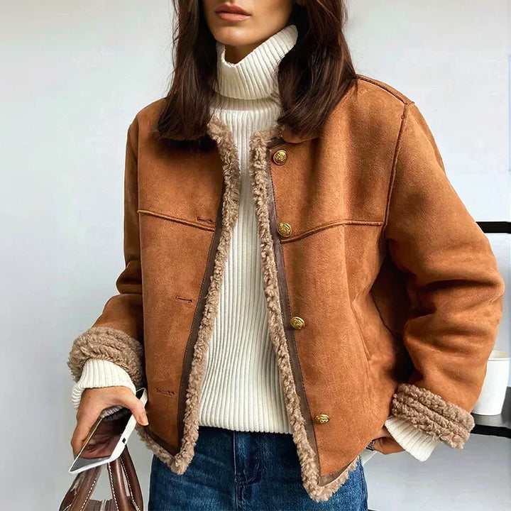 Celeste – Shearling Button Jacket