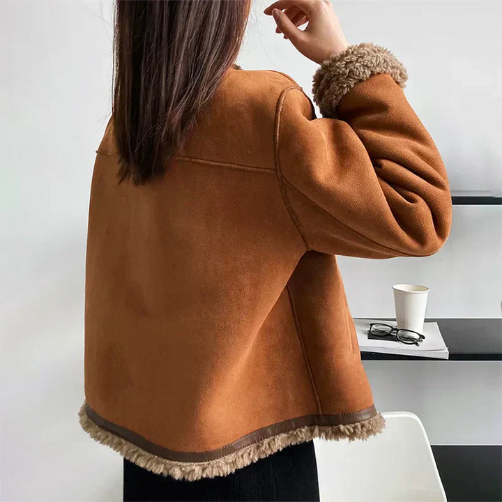 Celeste – Shearling Button Jacket