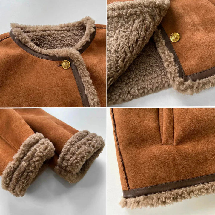 Celeste – Shearling Button Jacket