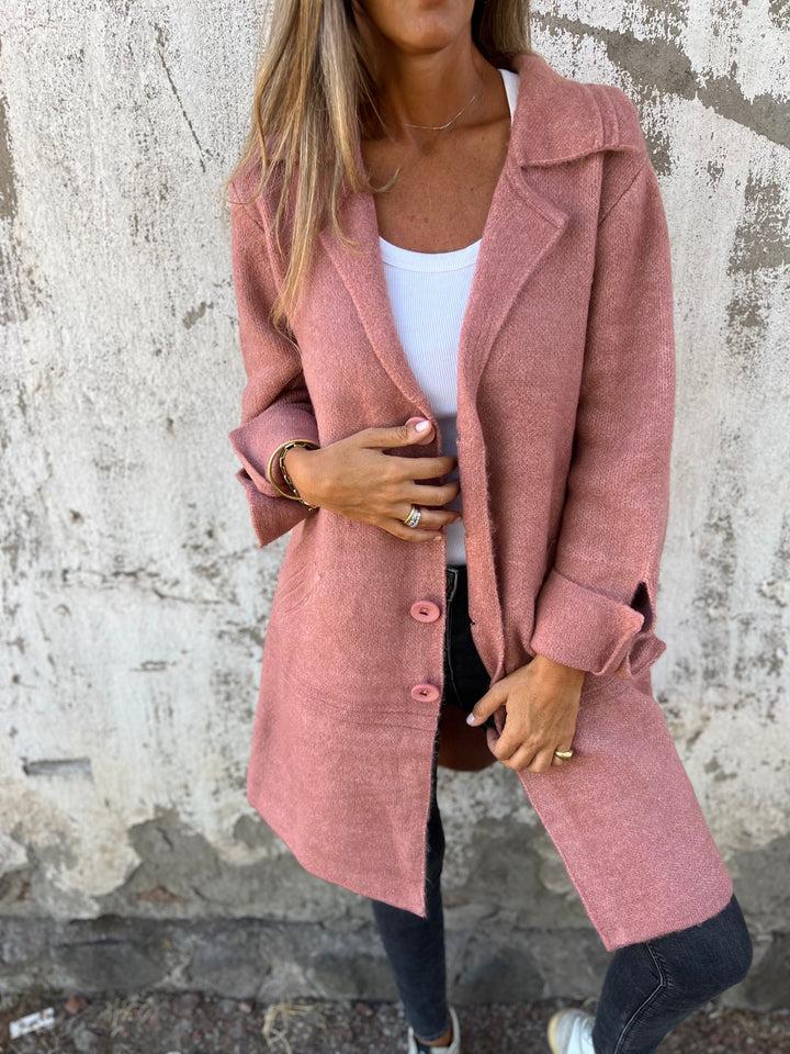 Solvey - Elegant Single-Breasted Wool Coat